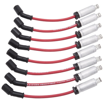 Edelbrock 22716 Max-Fire Ultra 50 GM LS Truck Spark Plug Wire Set, Magnetic Kevlar Core Material, Heavy Duty 8.5mm Diameter Silicone Jacket, High EMI/RFI Noise Suppression