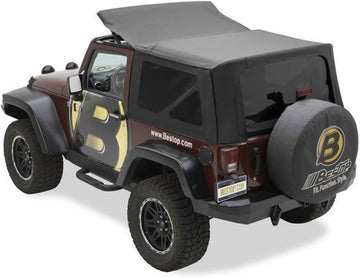 Bestop 79136-35 Black Diamond Sailcloth Replace-a-Top Soft Top with Tinted Windows; no Door Skins Included for 07-09 Wrangler JK 2-Door