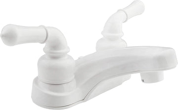 Dura Faucet (DF-PL700C-WT) RV Bathroom Faucet with Classical Handles (White)
