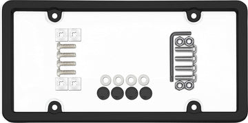 Cruiser Accessories 62510 Ultimate Tuf Combo License Plate Shield/Cover, Black/Clear