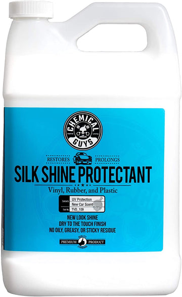 Chemical Guys TVD_109 Silk Shine Sprayable Protectant For Tires, Trim, Vinyl, Plastic and More, 128 oz (1 Gallon) 128 oz (1 Gallon) Silk Shine