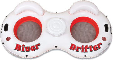 Pittman Outdoors PPI RD2 Red/White River Drifter Float Tube 2 Person