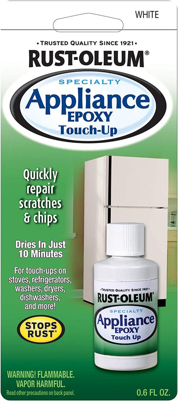 Rust-Oleum 203000 .6-Ounce Specialty Brush Bottle Appliance Touch Up, White