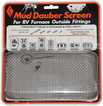 JCJ M-200 Mud Dauber Screen for RV furnace Outside Fitting