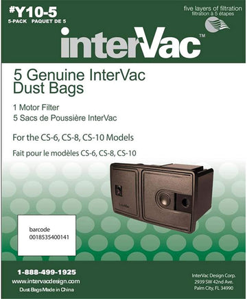 Y10-5 Replacement Bags for CS6 and CS8 Vacuums