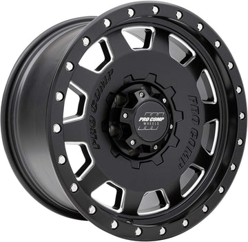 PRO COMP WHL 17X965.5 Satin Black/Milled 2500 lbs.