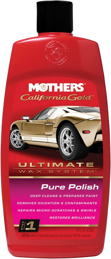 Mothers 07100 California Gold Pure Polish - 16 oz. (Ultimate Wax System, Step 1) 16 Ounce
