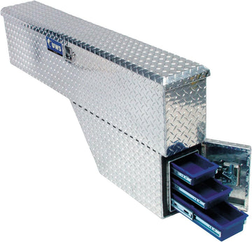 UWS FW-48-DS-P Passenger Side Fenderwell Toolbox with Drawer Slide Original Packaging