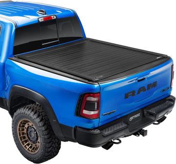 RetraxONE MX Retractable Truck Bed Tonneau Cover | 60378 | Fits 2021-2023 Ford F-150 (incl. Raptor/Lightning) 5' 7" Bed (67.1"), Black