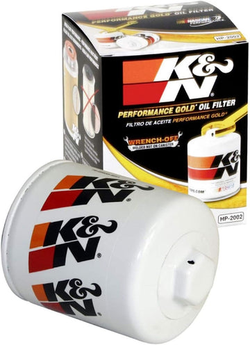 K&N HP-2002 Performance Wrench-Off Oil Filter, Heather Red