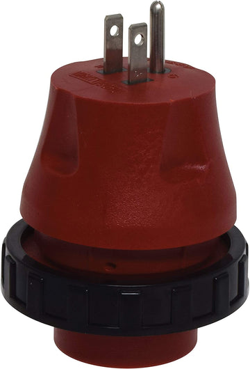 Valterra A10-1530DAVP Mighty Cord Detachable Adapter Plug - 15AM to 30AF, Red (Carded) 15 Amp Male - 30 Amp Female