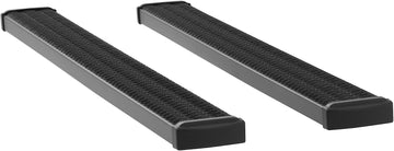 LUVERNE 415078-401445 Grip Step Black Aluminum 78-Inch Truck Running Boards, Select Chevrolet Silverado, GMC Sierra 1500, 2500, 3500 HD Extended Cab