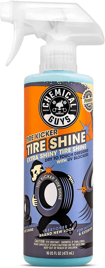 Chemical Guys TVD11316 Tire Kicker Sprayable Extra Glossy Tire Shine (Works on Rubber, Vinyl & Plastic), 16 oz