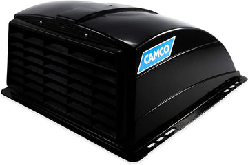 Camco 40443 RV Roof Vent Cover (Black) Black Standard Roof Vent Cover