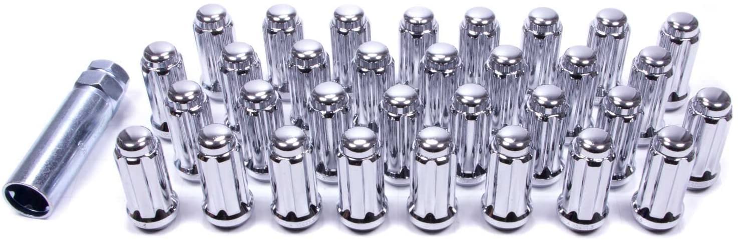 Gorilla Automotive 26145HT Small Diameter Duplex Acorn Chrome 8 Lug Kit (14mm X 1.50 Thread Size)-Pack of 32