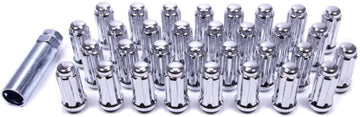 Gorilla Automotive 26145HT Small Diameter Duplex Acorn Chrome 8 Lug Kit (14mm X 1.50 Thread Size)-Pack of 32