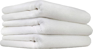 Chemical Guys MIC_801_03 Monster Edgeless Microfiber Towel, White (16" x 16") (3 Pack)