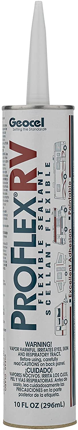 Geocel 28101V Pro Flex White RV Flexible Sealant - 10 oz.