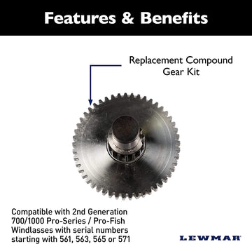 Lewmar Compound Gear KIT PS  2G