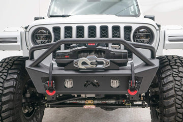 Fab Fours JL18-B4752-1 Stubby Bumper Fits 18-20 Gladiator Wrangler (JL)