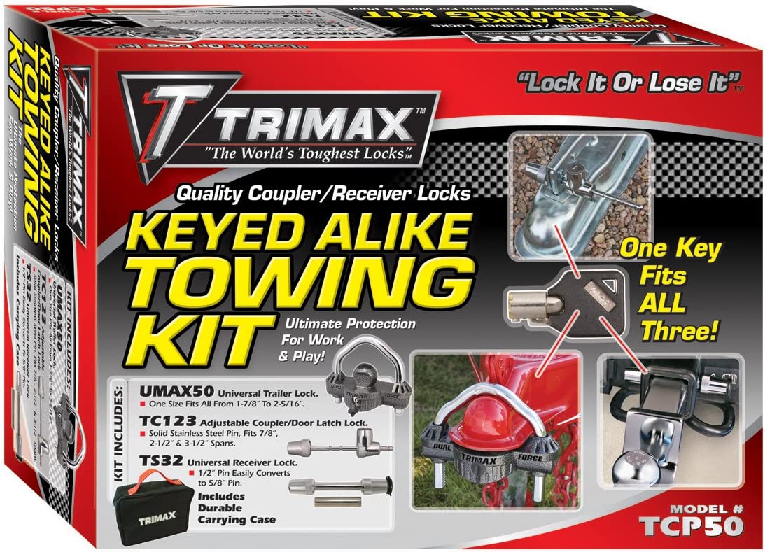 Trimax Locks Enhance Security: Trimax TCP50 Trailer Lock (Keyed Alike
