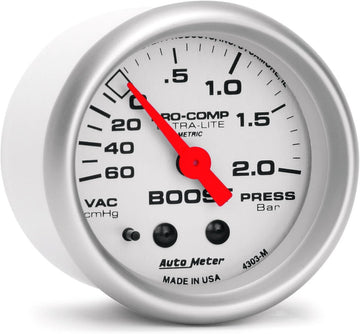 Auto Meter 3987-M Sport-Comp 3-3/8" 190 KPH Speedometer