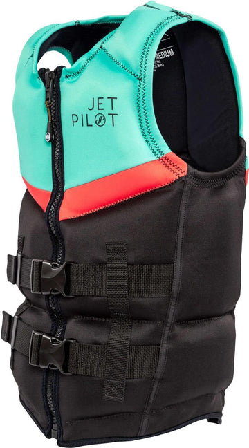 Jet Pilot Women's Armada PFD Vest Aqua Apparel JP21204AQUAS