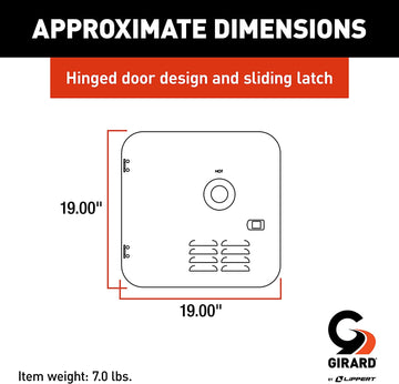 Girard 2022107540 Door Kit for GSWH-2 New Installations and Atwood/Suburban 10-Gallon Water Heater - 20