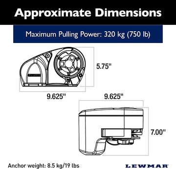 Lewmar PRO-Fish 700 6 mm-7 mm-1/4 Pro-Fish Windlass (6656211967-310)