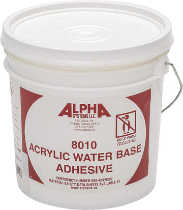 Alpha Systems 8011 Acrylic Water Based Bonding Adhesive (1 Gallon) (N801100GLCI)
