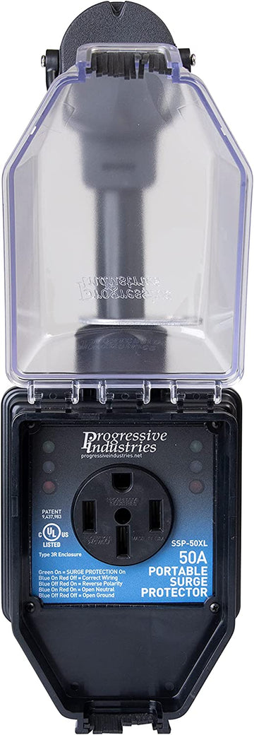 Progressive Industries SSP-50XL Surge Protector with Cover - 50 Amp 50 Amps SSP-50XL