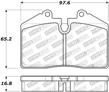 StopTech 309.06080 Street Performance Rear Brake Pad