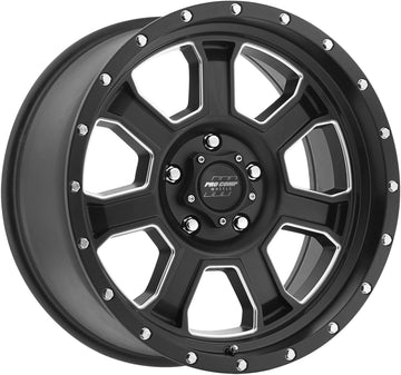 Pro Comp Wheels 5143-7973 Xtreme Alloys Series 5143 Satin Black Finish Size 17x9 Bolt Pattern 5x5 in. Back Space 4.5 in. Xtreme Alloys Series 5143 Satin Black Finish