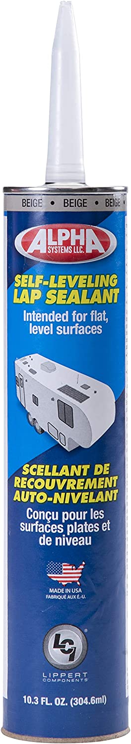 Lippert Components 1021 Low VOC Self-Leveling Lap Sealant, Beige (10.3 Oz. Tube) (N102104TLCI)