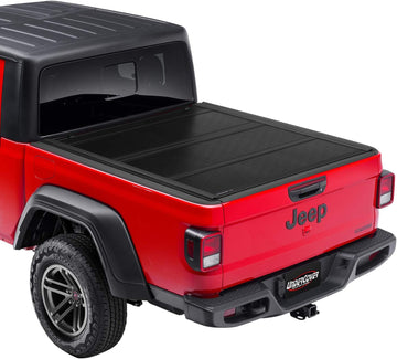 UnderCover Flex Hard Folding Truck Bed Tonneau Cover | FX31010 | Fits 2020-2023 Jeep Gladiator 5' Bed (60") Gloss Finish
