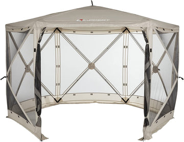 Lippert Picnic Popup Gazebo Tent for Camping, Patios and Easy Outdoor Shelter - 12' x 12'