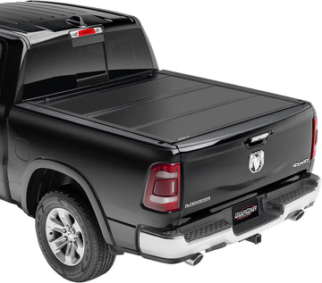 UnderCover Ultra Flex Hard Folding Truck Bed Tonneau Cover | UX42007 | fits 2007-2019 Toyota Tundra 5.5ft Short Bed Crew MAX 5.5' Bed w/out Cargo Management System