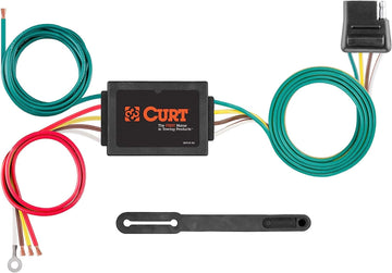 CURT Manufacturing 56130 Non-Powered 3-to-2-Wire Splice-in Trailer Tail Light Converter with 4-Pin Wiring Harness
