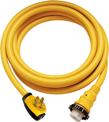 ParkPower by Marinco 6152SPPRV-25 RV PowerCord Plus 4-Wire Electrical Power Cordset with LED Power Indicator Light (50-Amp, 125/250-Volt, 25-Feet)