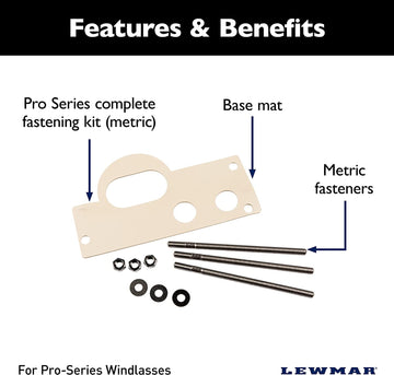 Lewmar 66000108 Pro Series Fastening Kit (Mm)