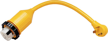 ParkPower by Marinco 124ARV RV Electrical Power Cordset (50-amp 125/250-Volt Receptacle with 30-Amp 125-Volt RV Straight Blade Plug, 1-Foot)