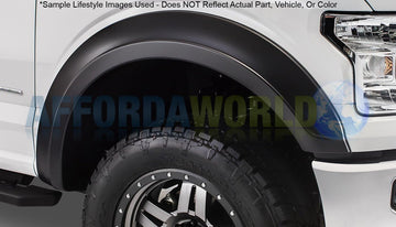 Bushwacker 40107-02 GMC Extend-A-Fender Flare Front Pair,Black Finish