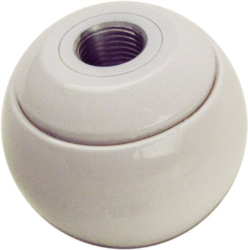 B&M 46110 White Replacement Shifter Knob with SAE Threads
