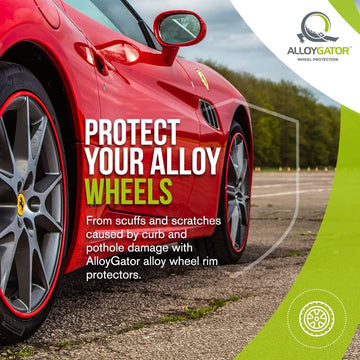 AlloyGator Wheel Protectors K4 RDEXC, Red 24 inch (4-Pack)
