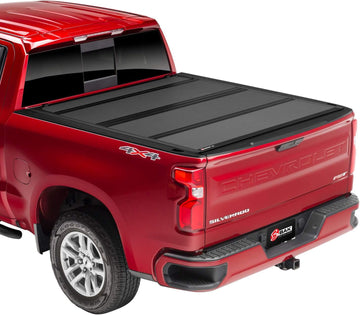 Bak Industries Flip MX4 Hard Folding Truck Bed Tonneau Cover | 448130 | fits 2019 GM Silverado, Sierra 5' 8" Bed 5' 10" Bed BAKFlip MX4 2019 - 2023