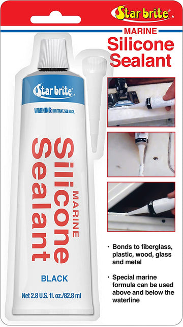 Star brite 082103 Silicone Marine Sealant Black 2.8 Oz