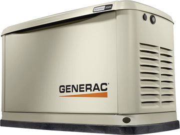 Generac 70432 Home Standby Generator Guardian Series 22kW/19.5kW Air Cooled with Wi-Fi and Transfer Switch, Aluminum