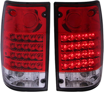 Anzo USA 311043 Toyota Pickup Red/Clear LED Tail Light Assembly - (Sold in Pairs)