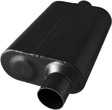 Flowmaster 8042541 40 Series Muffler 409S - 2.50 Offset IN / 2.50 Center OUT - Aggressive Sound
