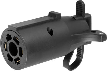 CURT 57245 7-Way RV to 4-Way Flat Adapter with LED Dust Cover